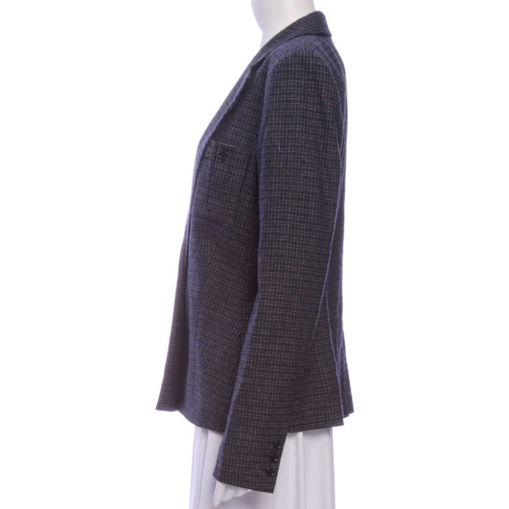 Jason Wu Wool Gingham Plaid Check Blazer, Size 6 - Picture 3 of 12